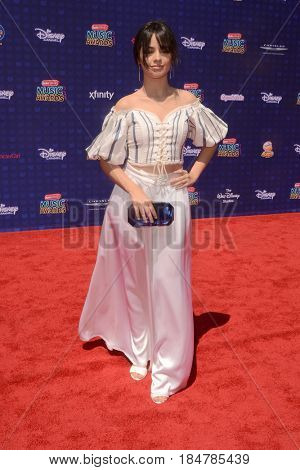LOS ANGELES - APR 29:  Camila Cabello at the 2017 Radio Disney Music Awards at the Microsoft Theater on April 29, 2017 in Los Angeles, CA