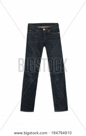 Womens Jeans Pants isolated on white background
