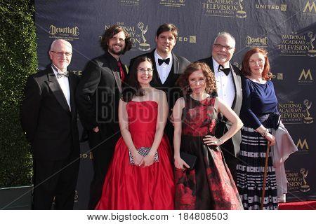 PASADENA - APR 28: Michael McShane, Alexandra Goodman at the 44th Daytime Creative Arts Emmy Awards Gala at the Pasadena Civic Center on April 28, 2017 in Pasadena, California