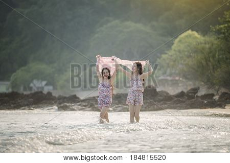Woman On The Beach