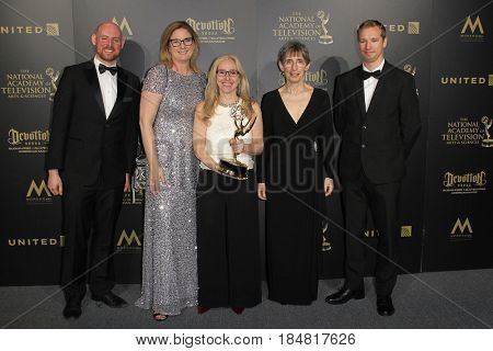 PASADENA - APR 28: Outstanding Pre-School ChildrenÃ¢??s Animated Program, The Snowy Day at the 44th Daytime Creative Arts Emmy Awards Gala at the Pasadena Civic Center on April 28, 2017 in Pasadena, CA