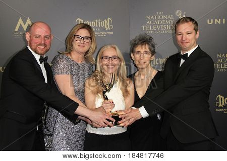PASADENA - APR 28: Outstanding Pre-School ChildrenÃ¢??s Animated Program, The Snowy Day at the 44th Daytime Creative Arts Emmy Awards Gala at the Pasadena Civic Center on April 28, 2017 in Pasadena, CA