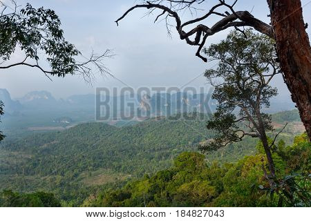 Tab Kak - Hang Nak Hill national park in Krabi province Thailand