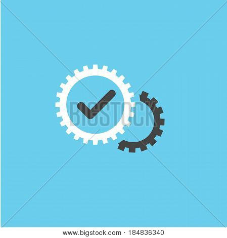 Blue Singletasking or Monotasking icon with checkmark