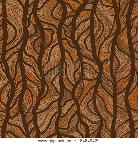 Vector hand drawn tree trunk texture background. Seamless vector pattern for print, textile design, fabric, home decor, website, wallpaper