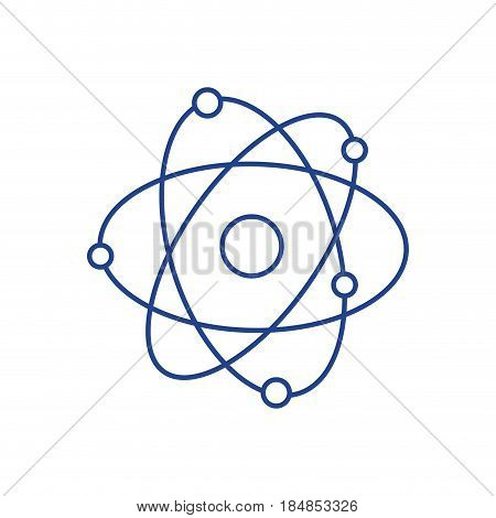 geostationary orbits around circle, vector illustration design