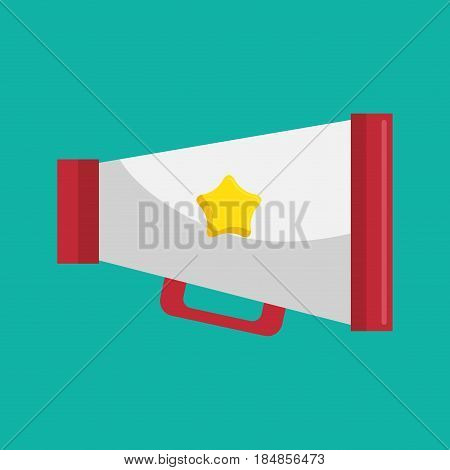 megaphone productor cinema icon vector illustration design