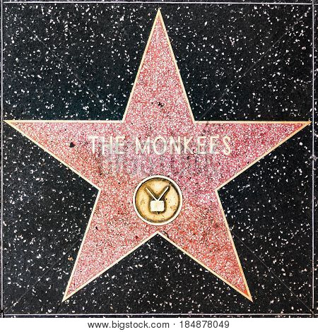 The Monkee Star On Hollywood Walk Of Fame