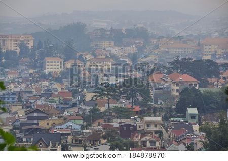 Landscape Of Dalat City In Vietnam