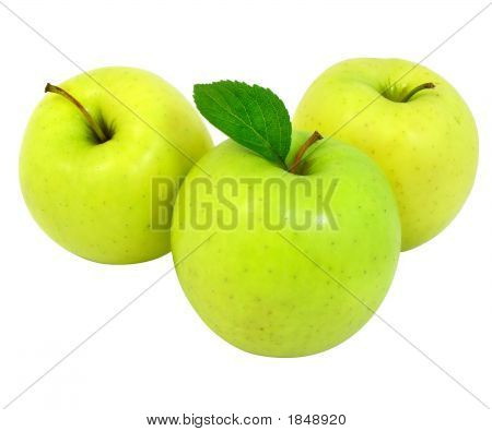 Čerstvá zelená jablka