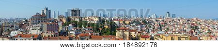 The Panoramic View Of Istanbul From The Galata Tower.