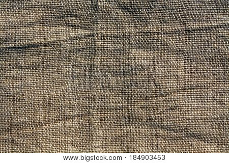 Brown Hessian Sack Cloth Texture.