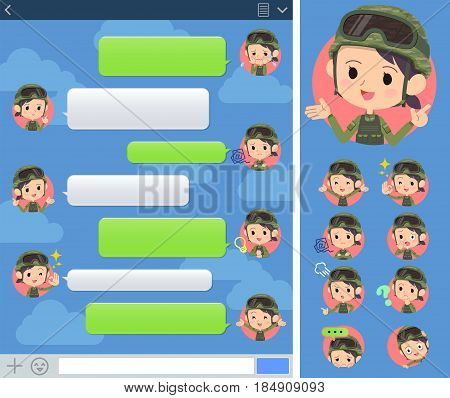 Military Wear Woman Sns Window