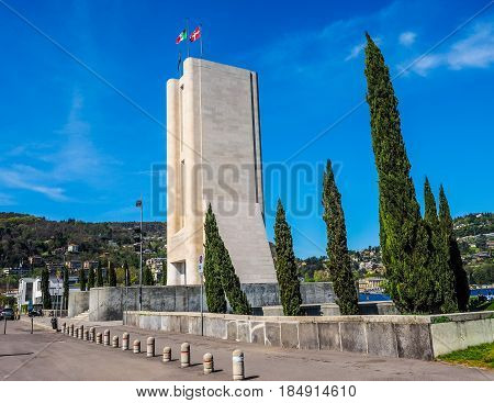Monumento Ai Caduti War Memorial In Como (hdr)