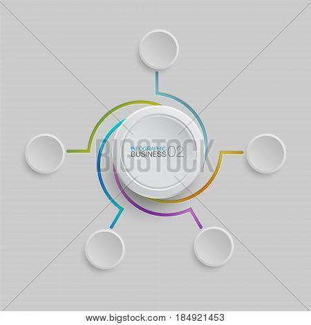 background infographics white buttons number options template. Can be used for work flow layout, diagram, business step options, banner, web design. Business data visualization. Process chart.