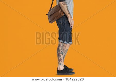 Tattooed Man Messenger Bag