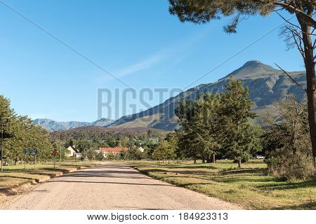 A view of Greyton a small town in the Western Cape Province of South Africa