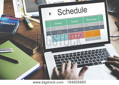 School Schedule Time Table Class Graphic
