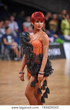 Latin Woman Dancer In A Dance Pose