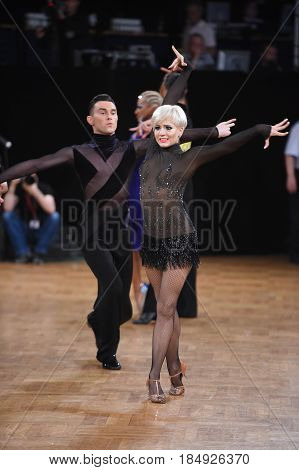 Dance Latin Couple In A Dance Pose