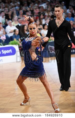 Dance Latin Couple In A Dance Pose