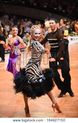 Latin Woman Dancer In A Dance Pose
