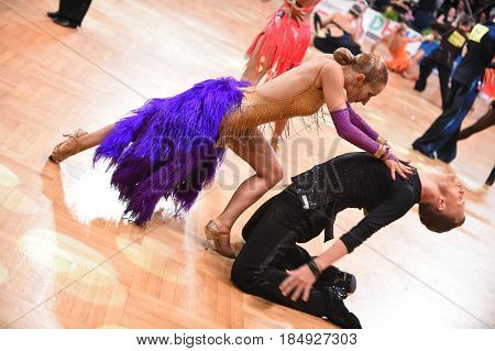 Dance Latin Couple In A Dance Pose
