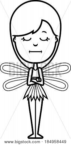 Bored Cartoon Teen Fairy