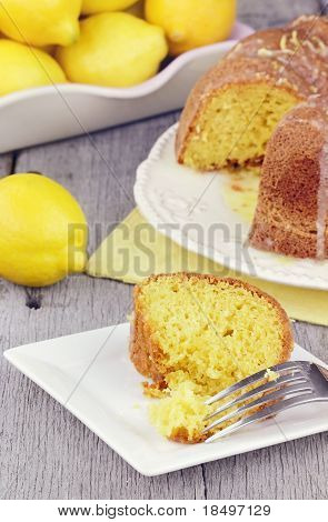 Citron Bundt kage