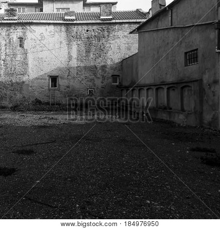 Picture of buildings creating a nostalgic feeling of days gone by.