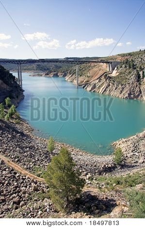 Natural Park af kløfter i Cabriel i Spanien