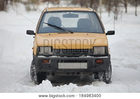 St. Petersburg Russia November 13 2016 Minicar VAZ-1111 