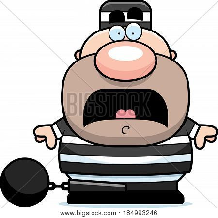 Scared Cartoon Prisoner