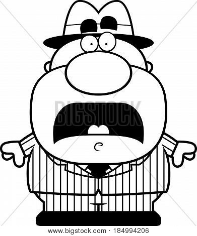 Scared Cartoon Mobster