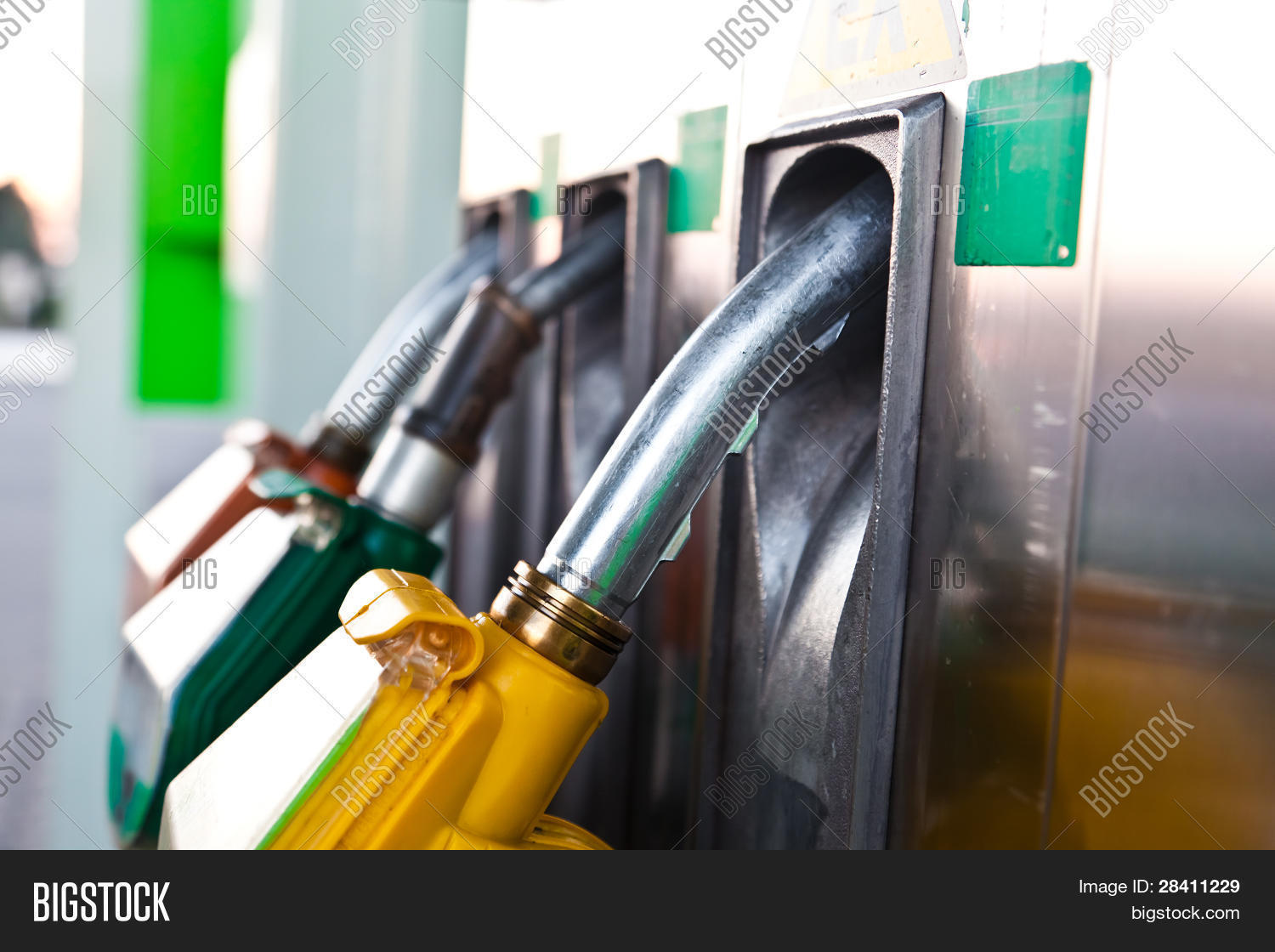 Three Gas Pump Nozzles Image & Photo (Free Trial) | Bigstock