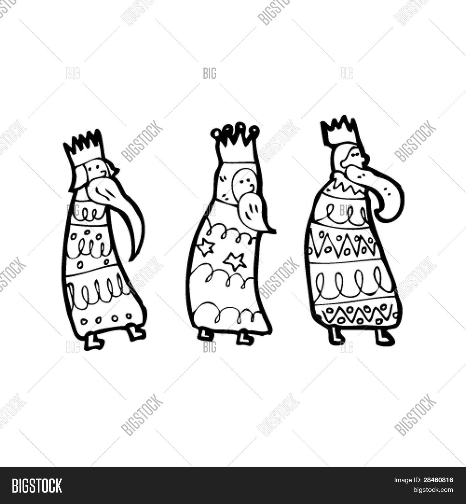 Three Kings Cartoon Vector & Photo (Free Trial) Bigstock