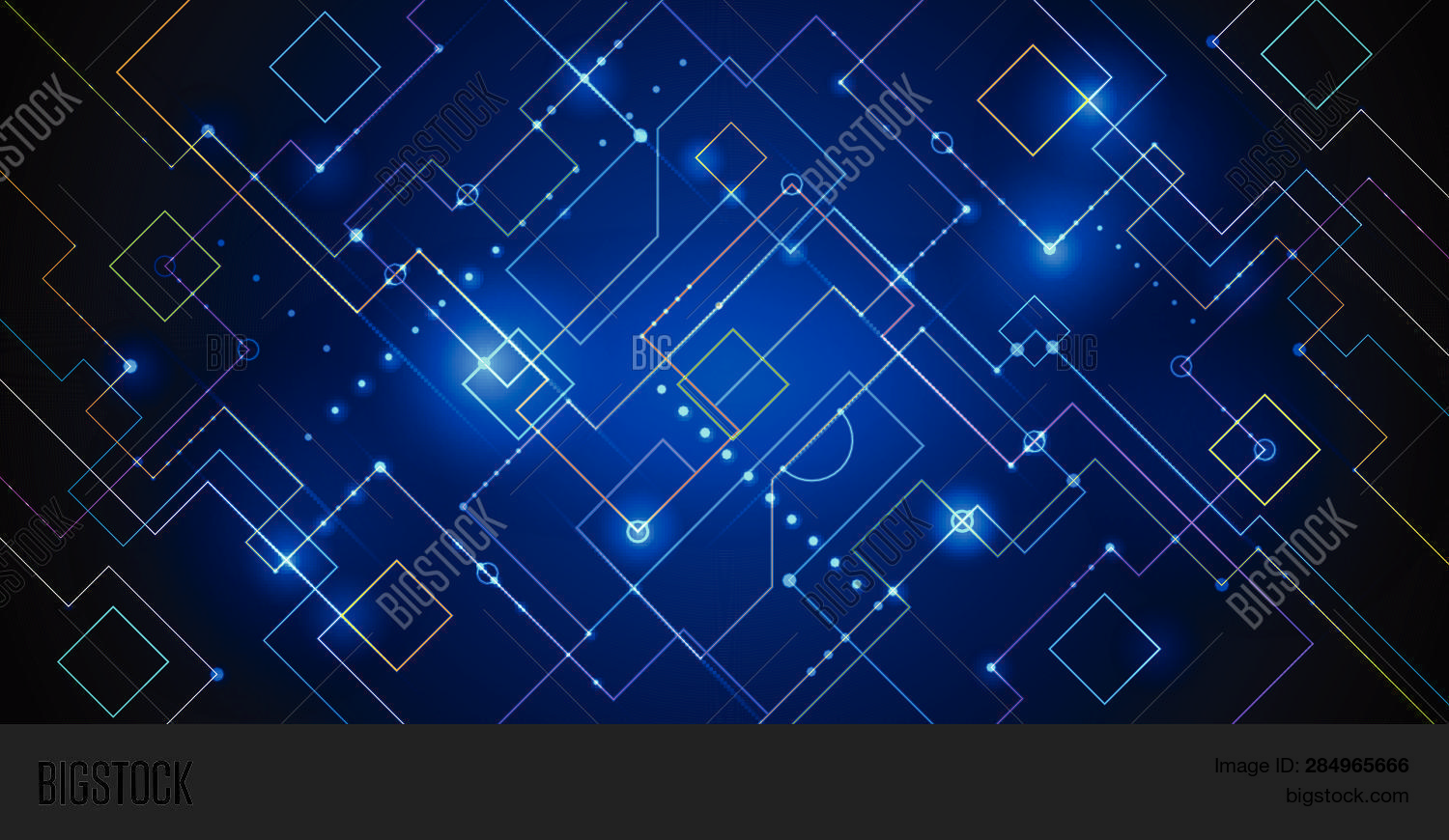 Vector Tech Image Two Color Vector Illustration Vector & Photo (Free Trial) | Bigstock