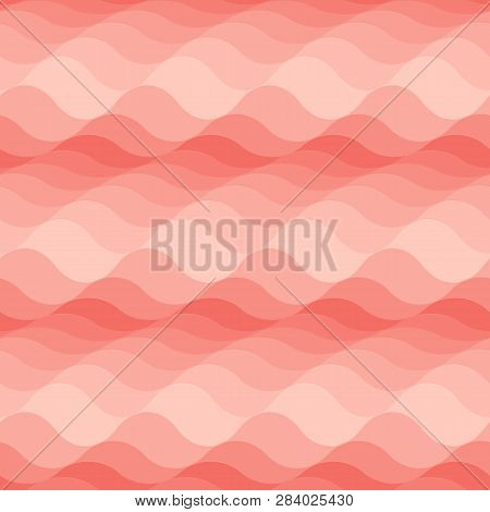 Abstract Wave Pattern In Carol Orange Color