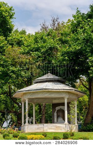 The White Marble Fountain Or Shadirvan On The Camlica Hill