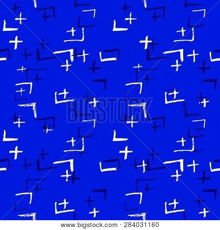 Tie Dye Japanese Geometric Shibori Seamless Pattern. Boho Tie Dye Paint Batik. Geo Wabi Sabi Minimal