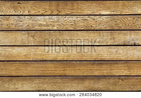Close-up Of Natural Soft Yellow Golden Brown Wooden Planks Boards Horizontal Surface. Ecological Tex