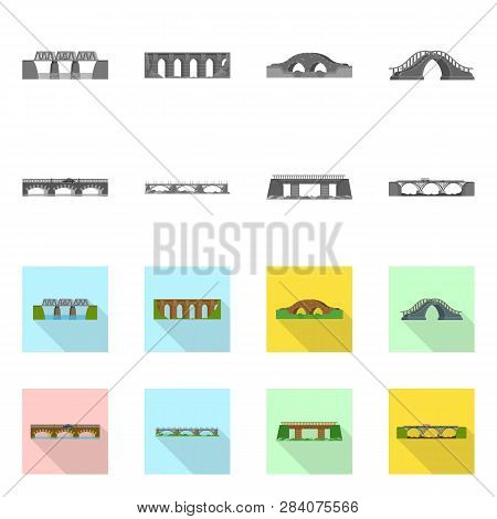 Vector Illustration Of Connection And Design Sign. Collection Of Connection And Side Stock Vector Il