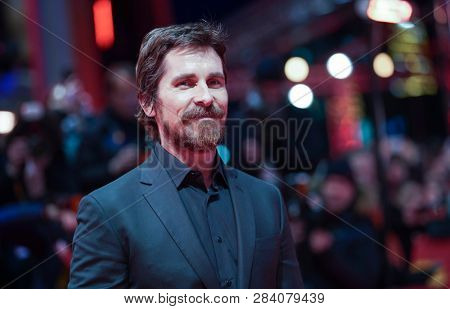 Christian Bale poses at the 'Vice' (Vice - Der zweite Mann) premiere during the 69th Berlinale International Film Festival Berlin at Berlinale Palace on February 11, 2019 in Berlin, Germany.