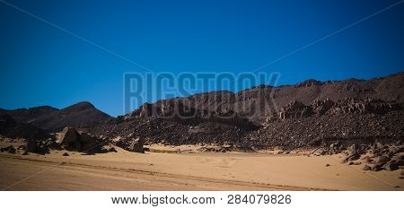 Desert Landscape El Berdj Canyon In Tassili Najjer National Park In Algeria