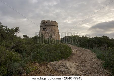 The Tower Of Sa Sal Rossa At Dawn