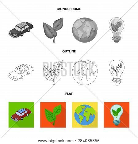 Vector Design Of Innovation And Technology  Logo. Set Of Innovation And Nature  Stock Vector Illustr