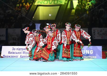Performance Of Ukrainian Dance Ensemble At Stella Zakharova Artistic Gymnastics Ukraine Internationa
