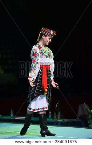 Performance Of Ukrainian Dance Ensemble At Stella Zakharova Artistic Gymnastics Ukraine Internationa