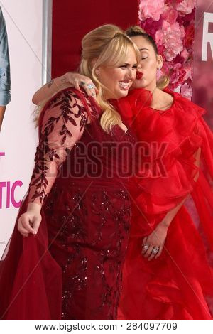 LOS ANGELES - FEB 11:  Rebel WIlson, Miley Cyrus at the 
