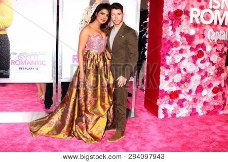 LOS ANGELES - FEB 11:  Priyanka Chopra, Nick Jonas at the 